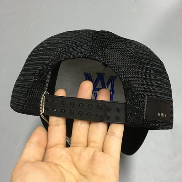 Amiri M.A. Logo Embroidered Baseball Cap Bkue main image 5
